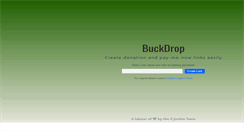 Desktop Screenshot of buckdrop.com