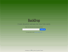 Tablet Screenshot of buckdrop.com